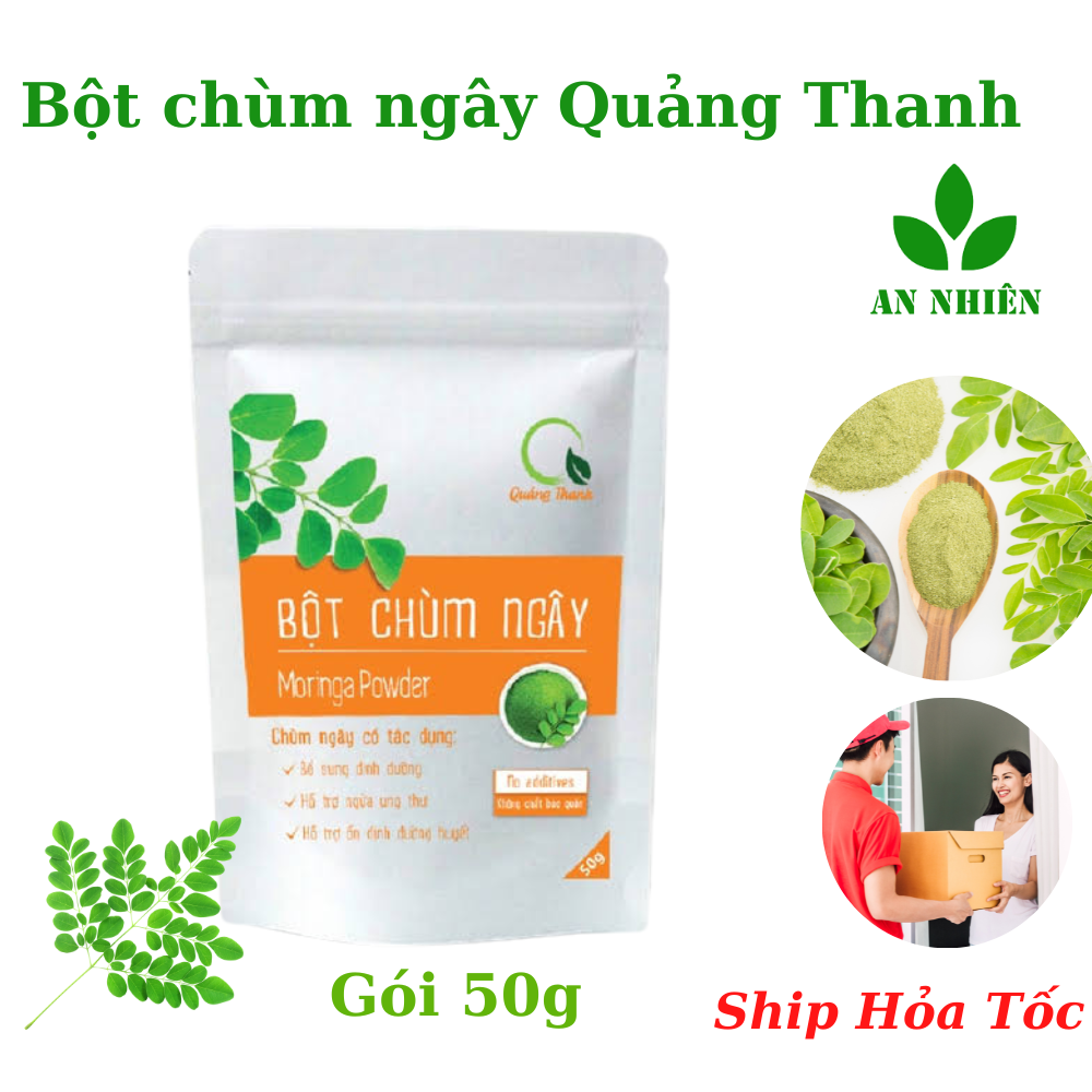 Bột chùm ngây nguyên chất sấy lạnh Quảng Thanh