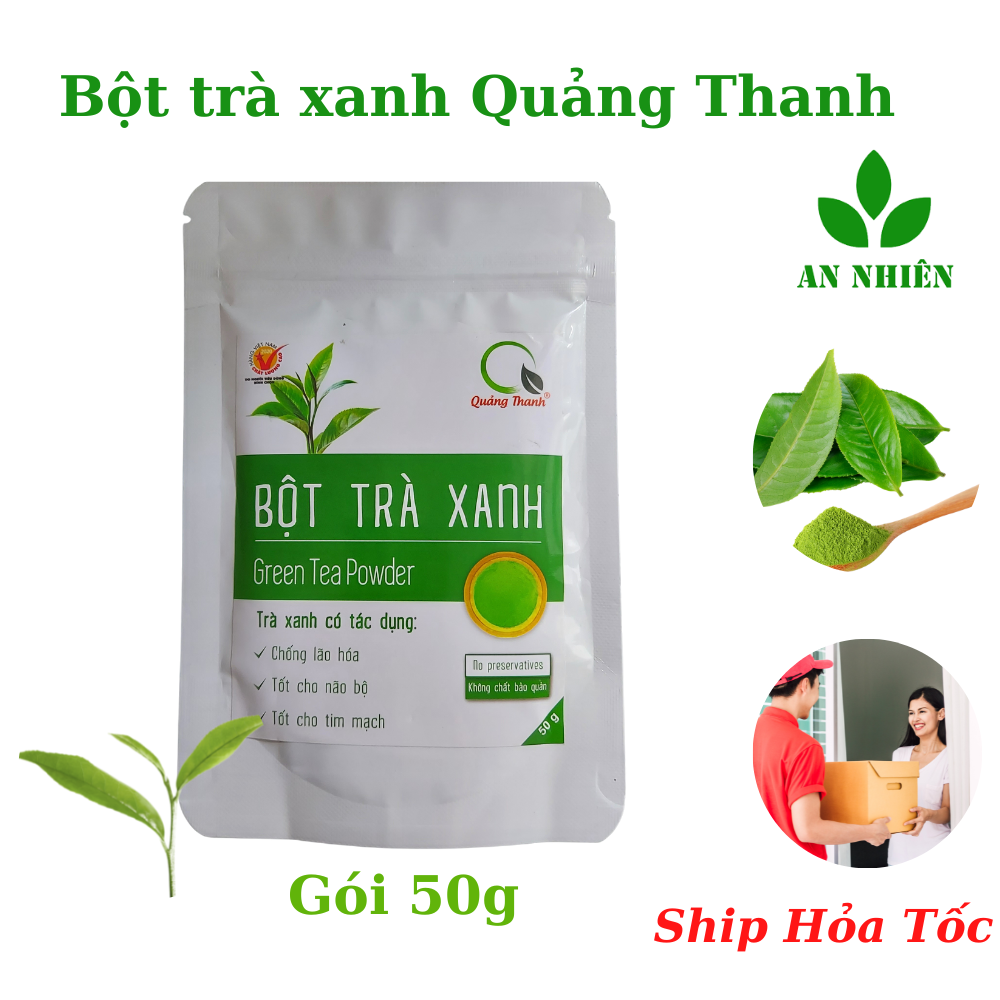 Bột trà xanh ngyên chất sấy lạnh Quảng Thanh