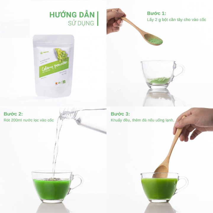 Bột cần tây nguyên chất sấy lạnh Wefresh ( Quảng Thanh ) 50g