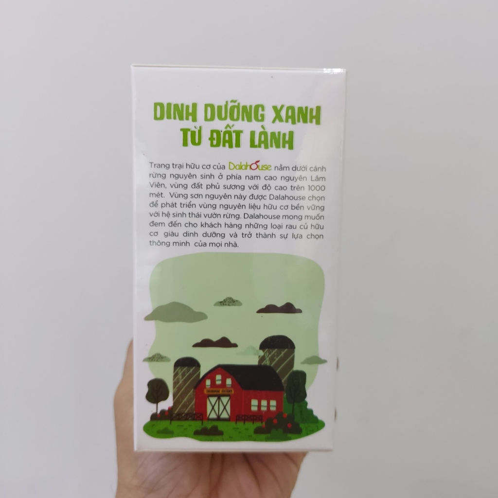 Bột rau má  nguyên chất sấy lạnh Dalahouse hộp 60g (20gói x 3g )