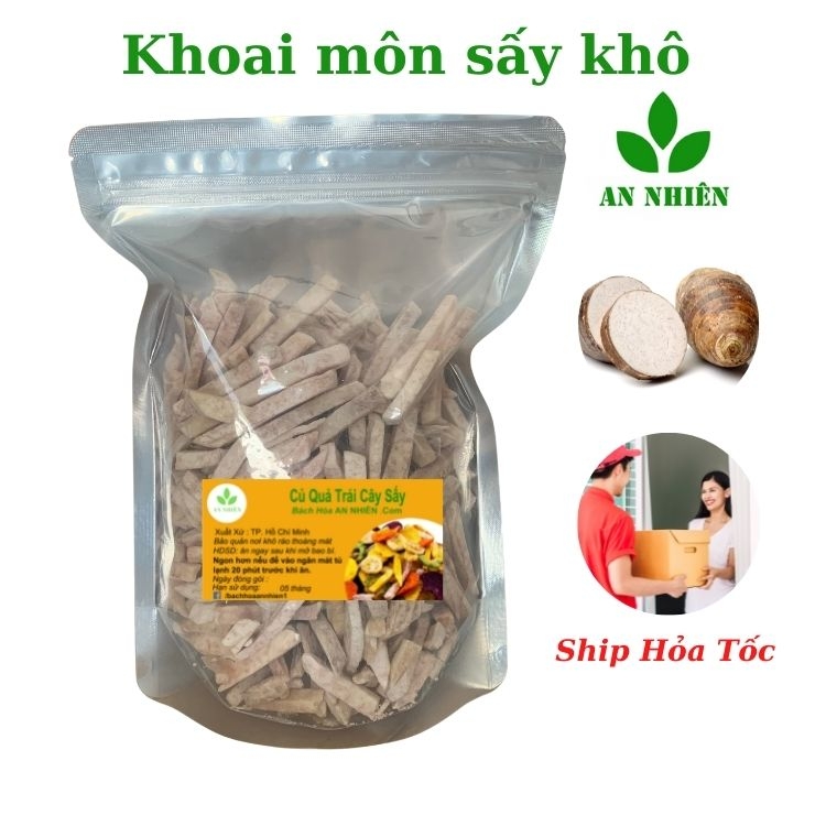 Khoai môn sấy giòn hàng nguyên An Nhiên gói 500g