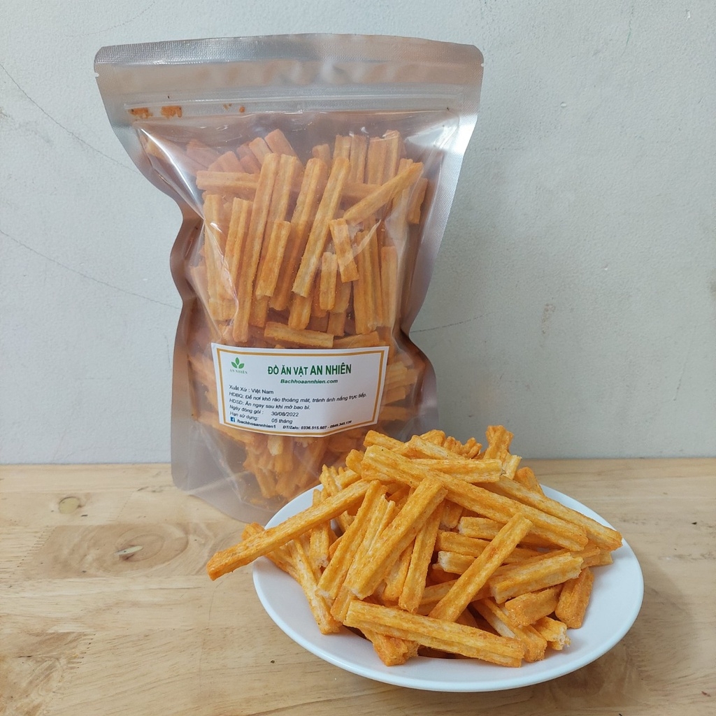 Khoai tây phô mai que bim bim snack ăn vặt An Nhiên gói 250gr