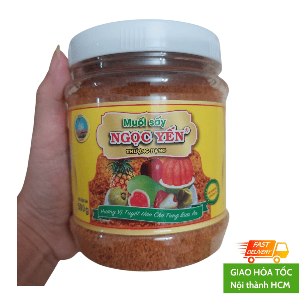 Muối sấy Ngọc Yến đặc sản Đồng Tháp Hũ 150gr, 500gr