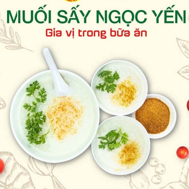 Muối sấy Ngọc Yến dùng chấm trái cây, hoa quả, làm gia vị