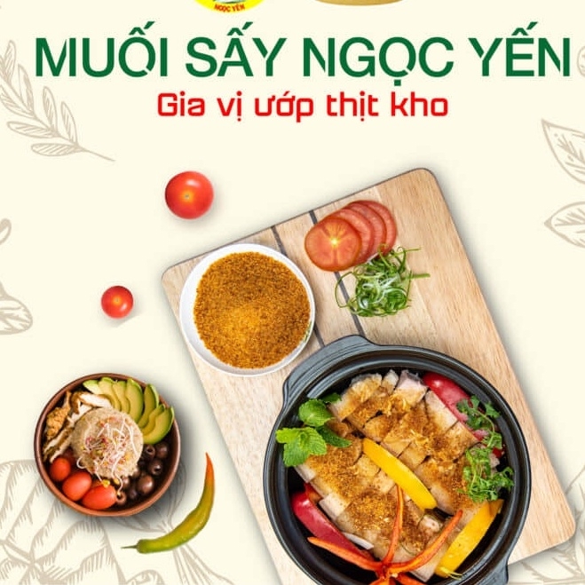 Muối sấy Ngọc Yến đặc sản Đồng Tháp Hũ 150gr, 500gr