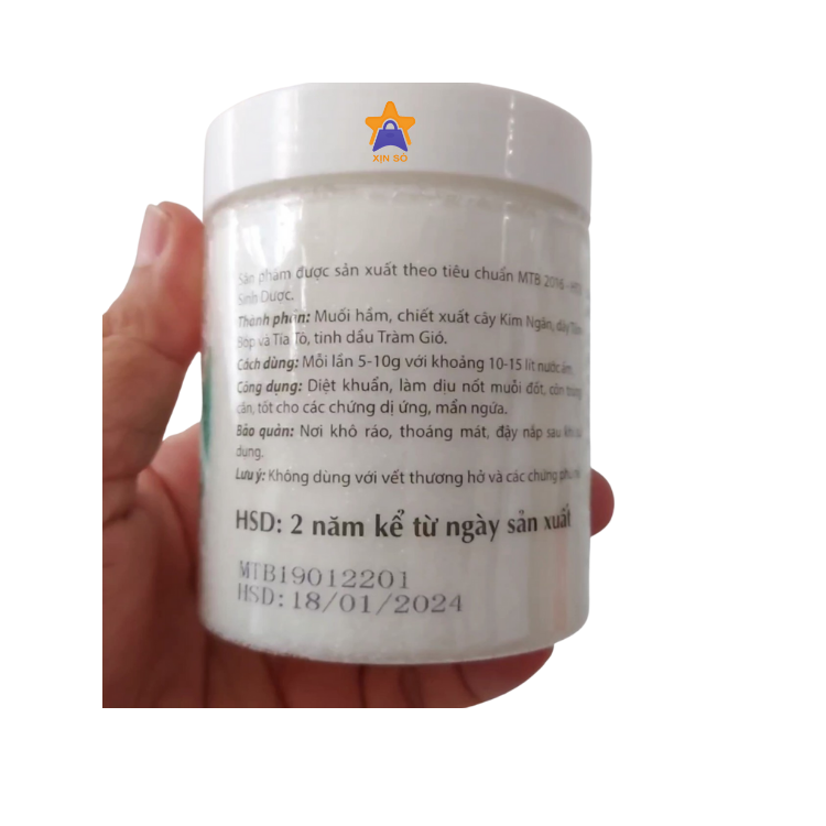 Muối tắm cho bé Eco 400gram, giảm rôm sẩy, mẩn ngứa