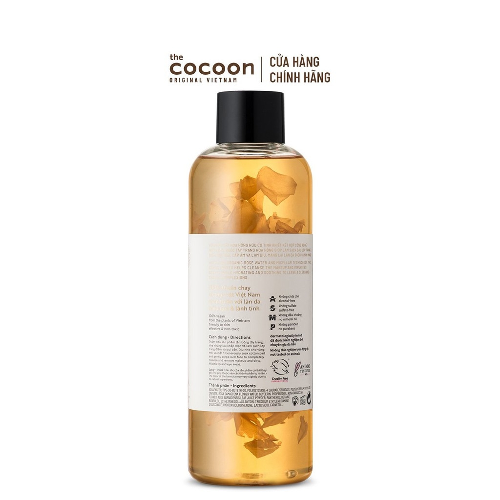 Nước tẩy trang hoa hồng Cocoon 500ml