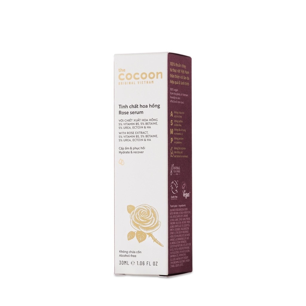 Serum Cocoon tinh chất hoa hồng cấp ẩm phục hồi da 30ml
