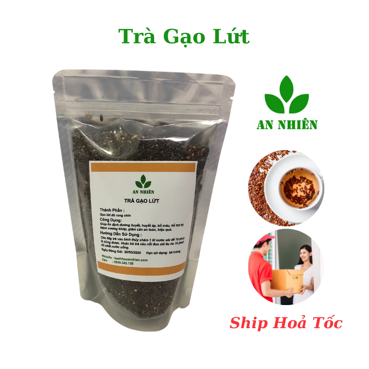 Trà gạo lứt giảm cân thực dưỡng An Nhiên, thanh nhiệt cơ thể gói 500gr