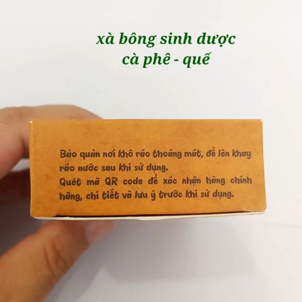 Xà bông sinh dược cà phê quế 100g