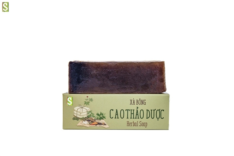 Xà bông sinh dược cao thảo dược herbal soap HTX Sinh Dược 110g – 55g
