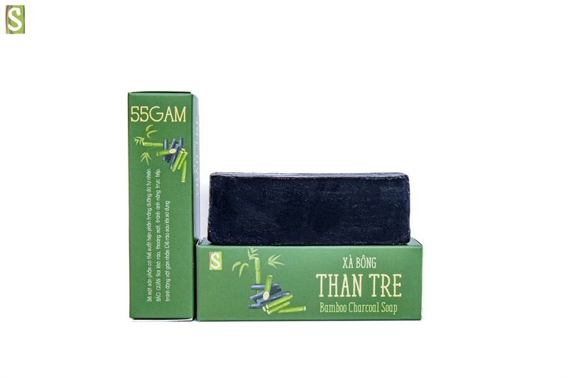 Xà bông sinh dược than tre HTX Sinh Dược 110g – 55g