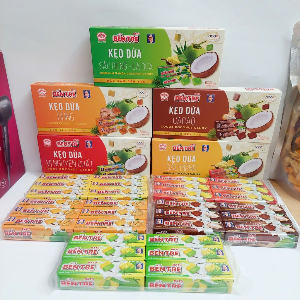 bộ sưu tập Kẹo dừa đặc sản Bến Tre Hai Tỏ