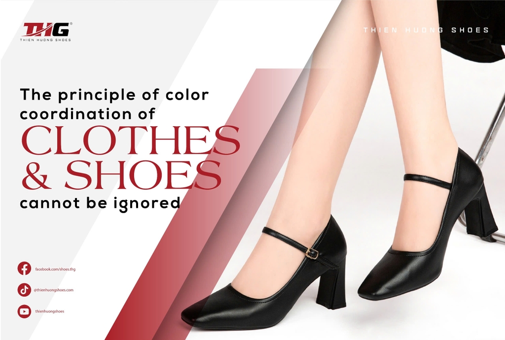 The principle of color coordination of clothes and shoes cannot be ignored