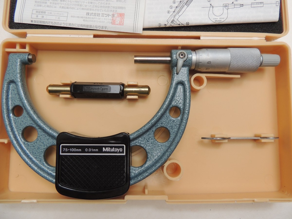 Panme Đo Ngoài Cơ Khí Mitutoyo 103-140-10 (75-100MM/0.01MM)