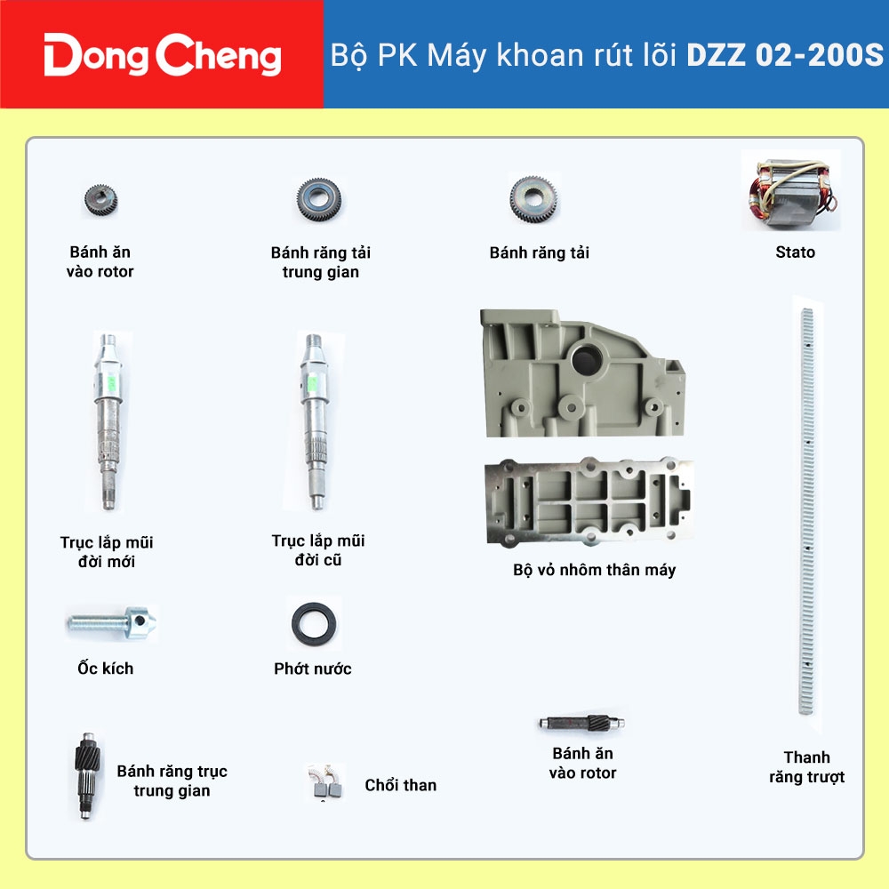 Bộ PK máy khoan rút lõi DZZ 02-200S