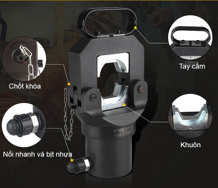 Đầu ép cốt thủy lực FYQ 1000