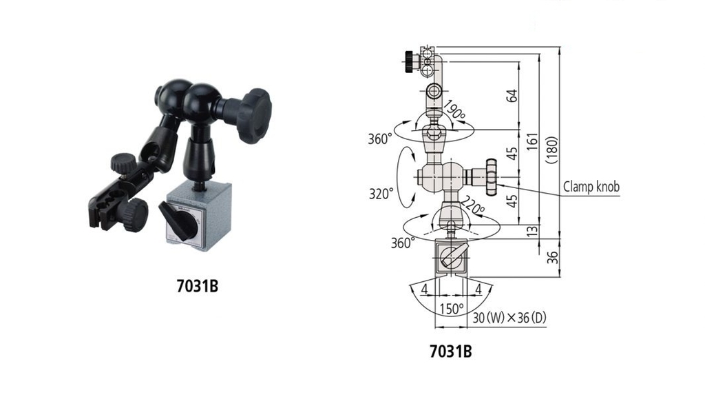 Đế Từ Gắn Đồng Hồ So 7031B Mitutoyo - Nhật