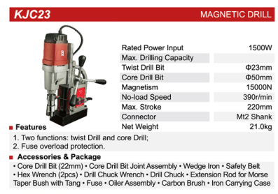 Máy khoan từ DCK - KJC23 1500W 50mm