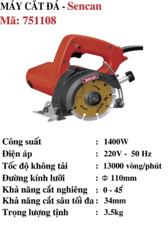 Máy cắt đá Sencan 751108