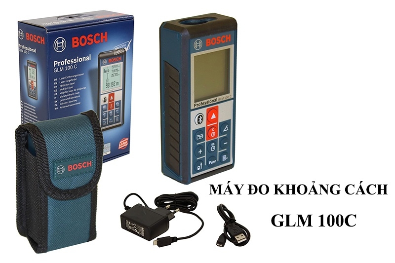 Máy đo khoảng cách laser GLM 100C Bosch - Đức