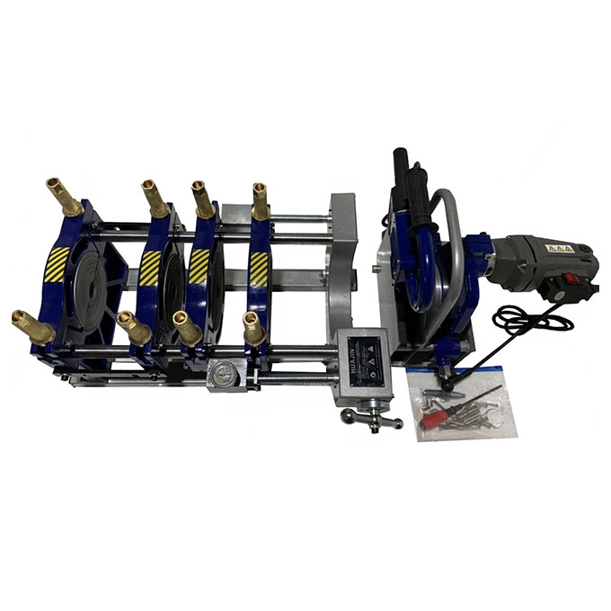 Máy hàn cơ quay tay vít ma 4 kẹp 63-250 (Có đồng hồ)