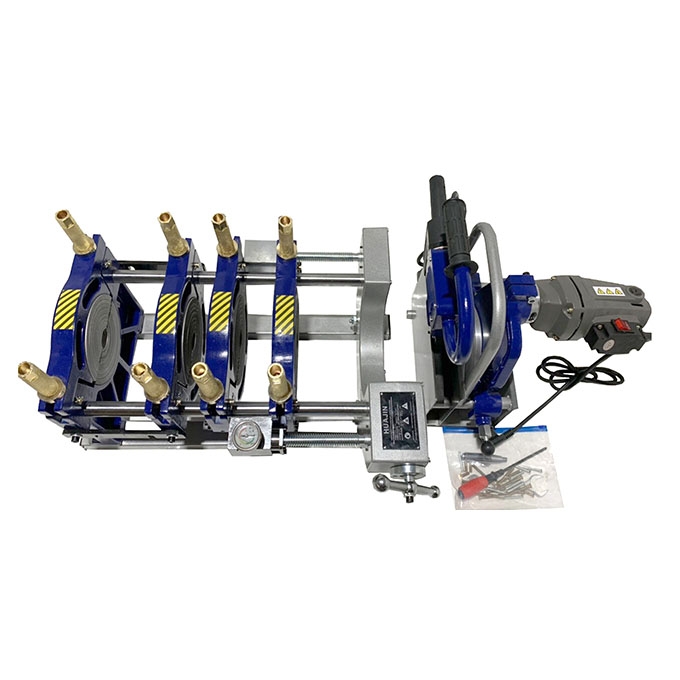 Máy hàn cơ quay tay vít ma 4 kẹp 63-250 (Có đồng hồ)