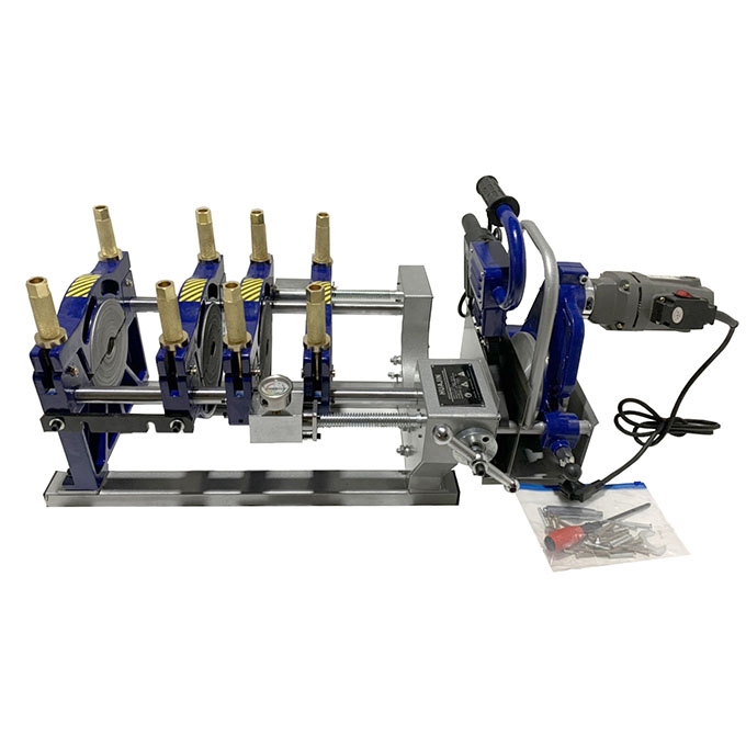 Máy hàn cơ quay tay vít ma 4 kẹp 63-250 (Có đồng hồ)