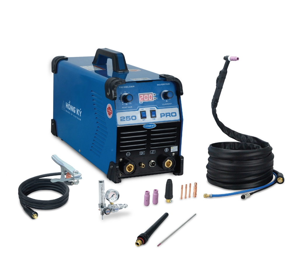 Máy Hàn Điện Tử Tig + Que Hồng Ký TIG 250PRO