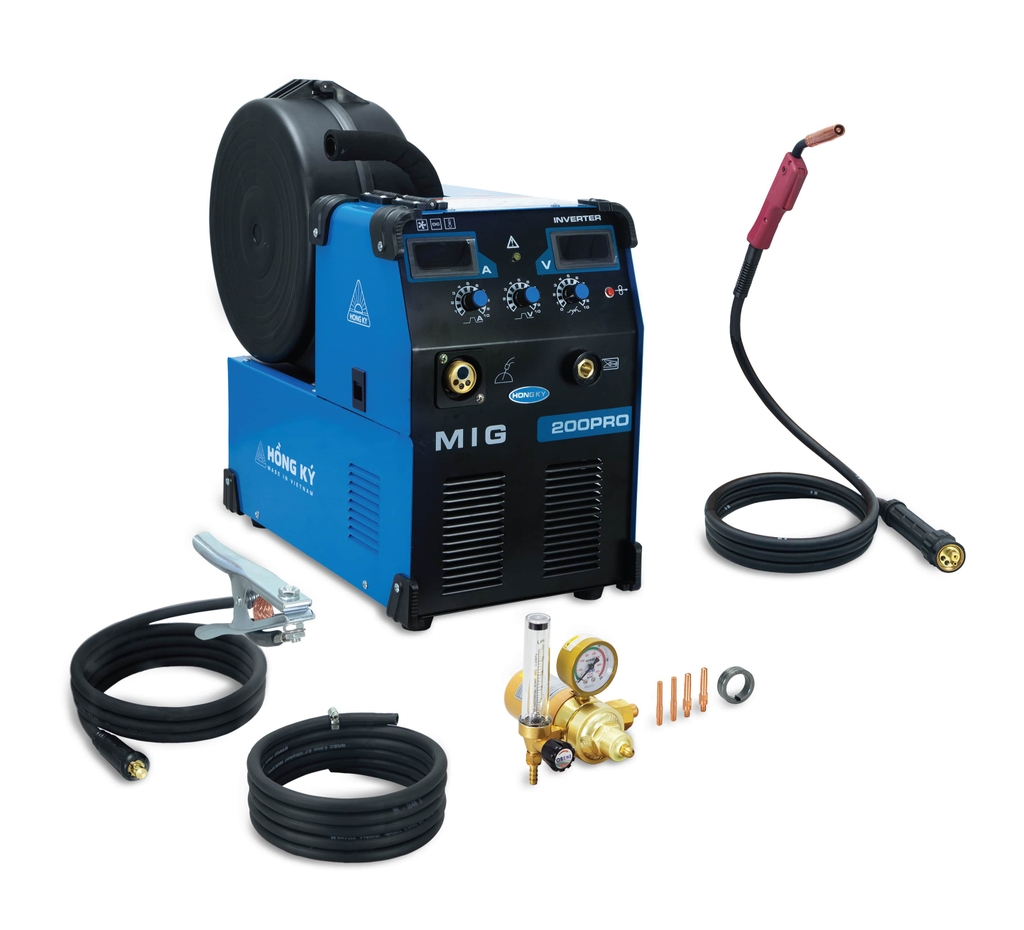 Máy hàn điện tử Inverter Hồng Ký MIG 200 PRO