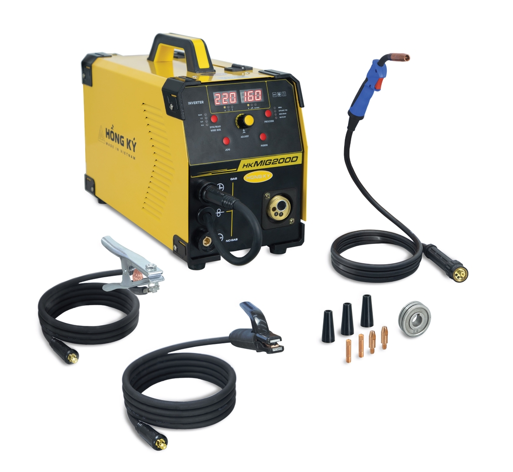Máy Hàn MIG Không Dùng Khí Hồng Ký MIG200D-220V