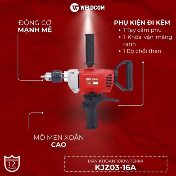 Máy khoan 1010W 16mm KJZ03-16A - DCK