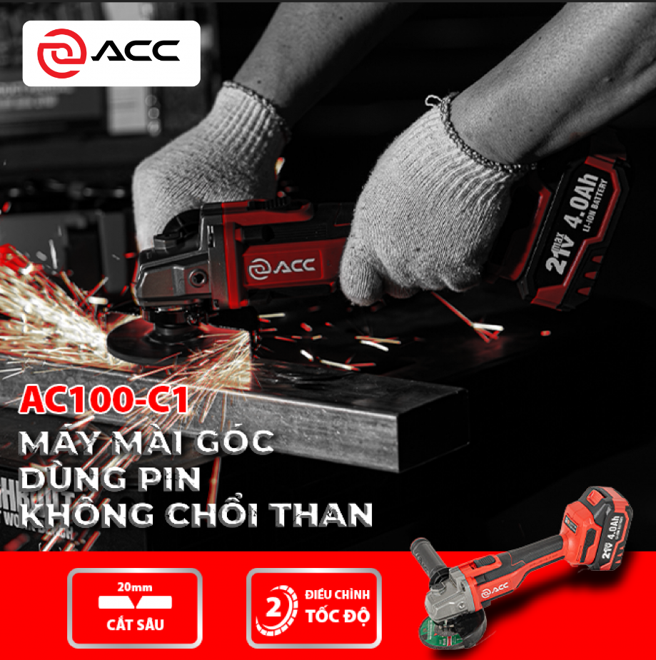 Máy mài góc dùng pin ACC AC100-C1 21V