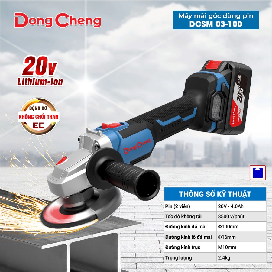 Máy mài góc dùng pin Dongcheng DCSM 03-100