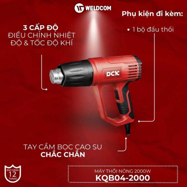 Máy thổi nóng 2000W KQB04-2000 - DCK