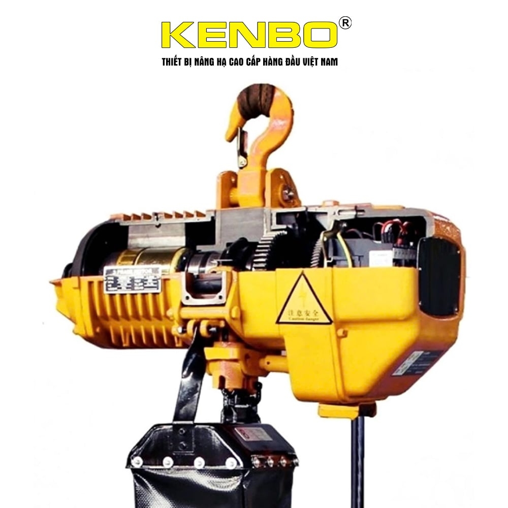 Pa lăng xích điện KENBO KKBB7.5-3L 380V 7.5 tấn di chuyển tầm thấp