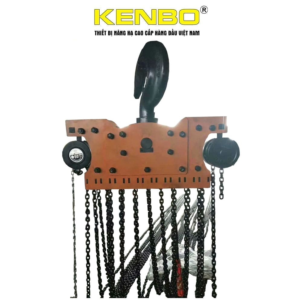 Pa lăng xích kéo tay KENBO KB50T-5M 50 tấn