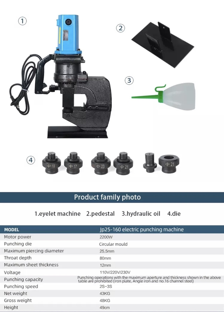 Máy Đột Lỗ Thủy Lực JP-25