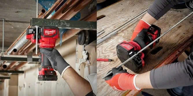 Máy cắt thanh ren Miwaukee M18 BLTRC gồm 2 pin 5.0 ah + sạc