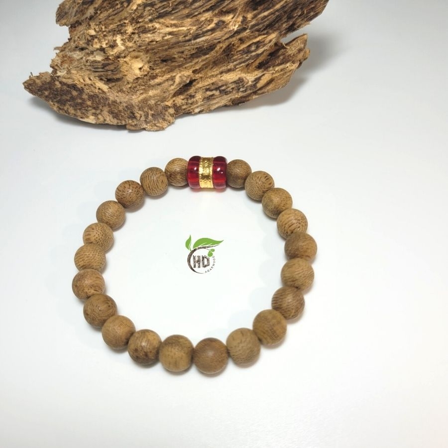 VÒNG TAY TRẦM HƯƠNG NỮ  8MM MIX LU THỐNG