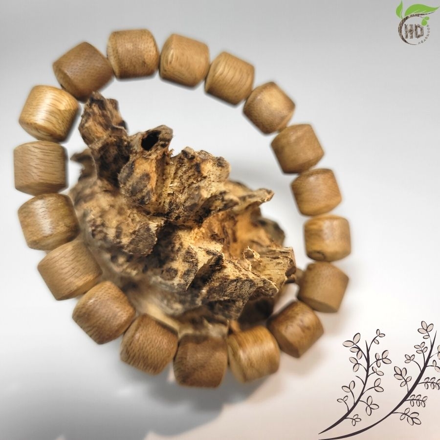 VÒNG TAY GỖ TRẦM HƯƠNG HẠT TRÚC NGẮN 10MM