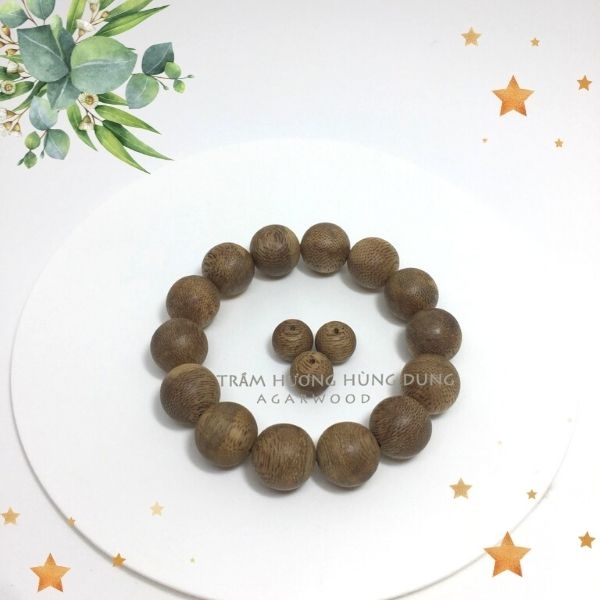 VÒNG TAY TRẦM HƯƠNG TỰ NHIÊN 16MM