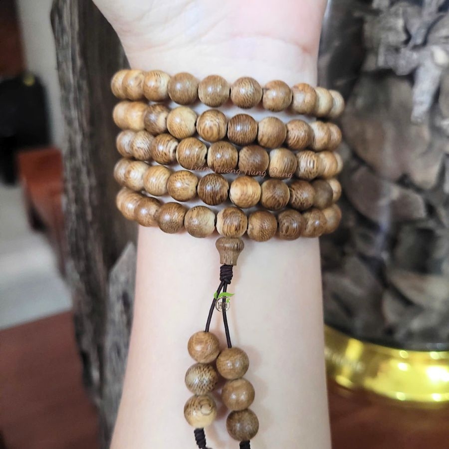 CHUỖI TRÀNG TRẦM HƯƠNG 108 HẠT MINH NGUYỆT SIZE 8MM