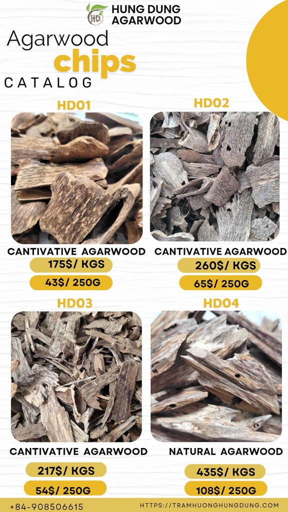TRẦM MIẾNG TỰ NHIÊN - NATURAL AGARWOOD- HD04