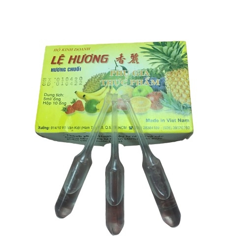 (HÔP 10 ỐNG) TINH DẦU CHUỐI LỆ HƯƠNG LOẠI 1