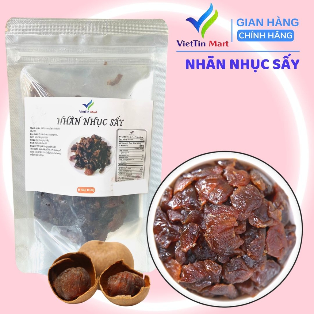 Nhãn nhục sấy ngon đặc biệt Viettin Mart 100G