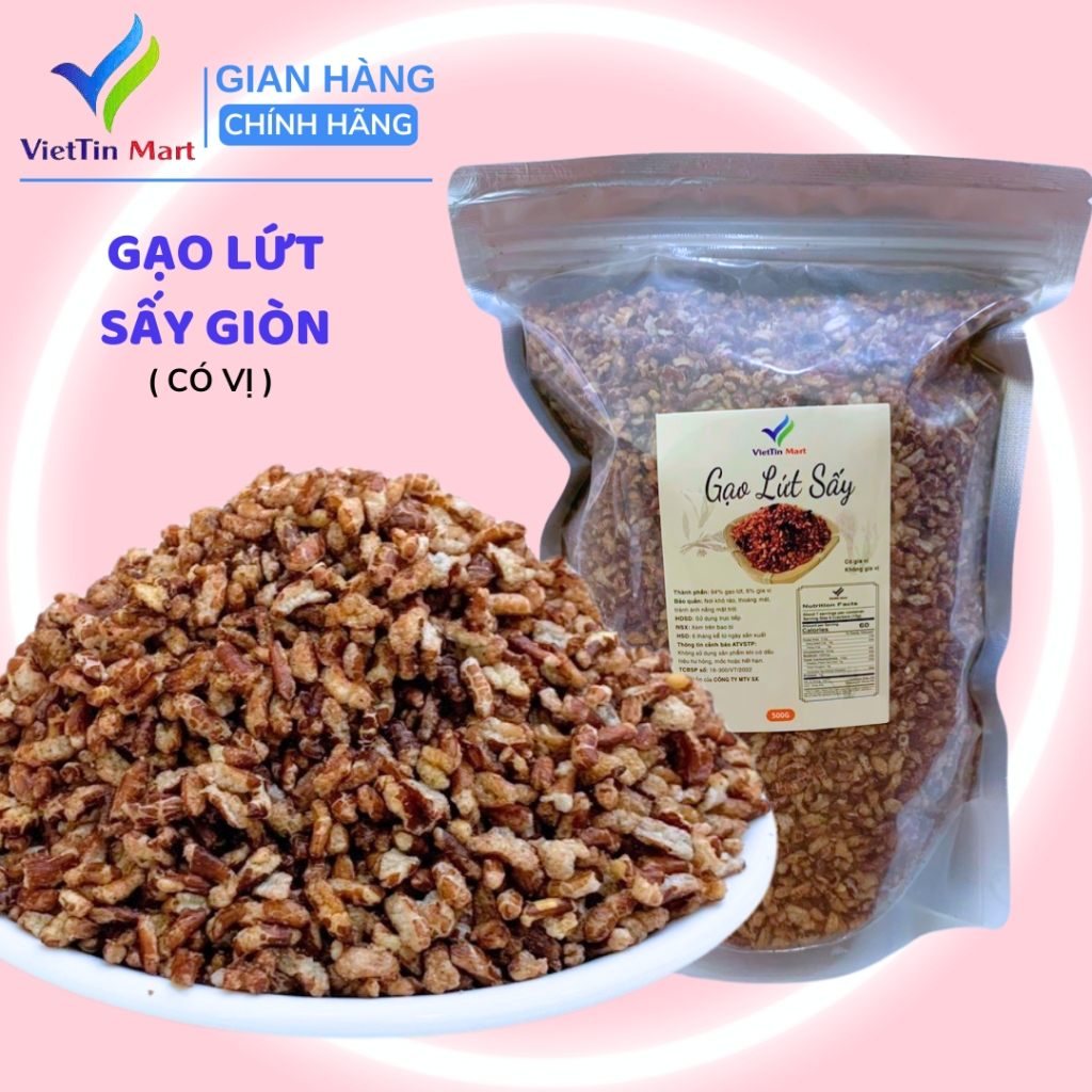 500Gr GẠO LỨT SẤY GIÒN TẨM GIA VỊ - VIETTIN MART