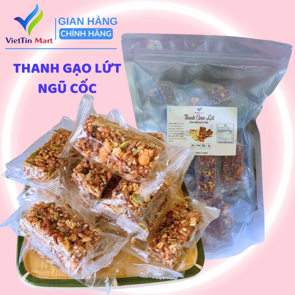Thanh gạo lứt hạt Viettin Mart