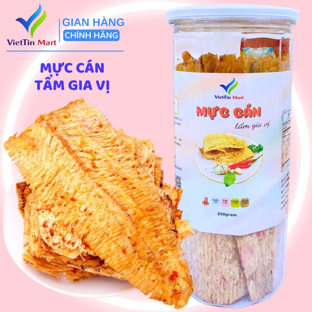Mực Tẩm Gia Vị Nguyên Con VIETTIN MART 250g