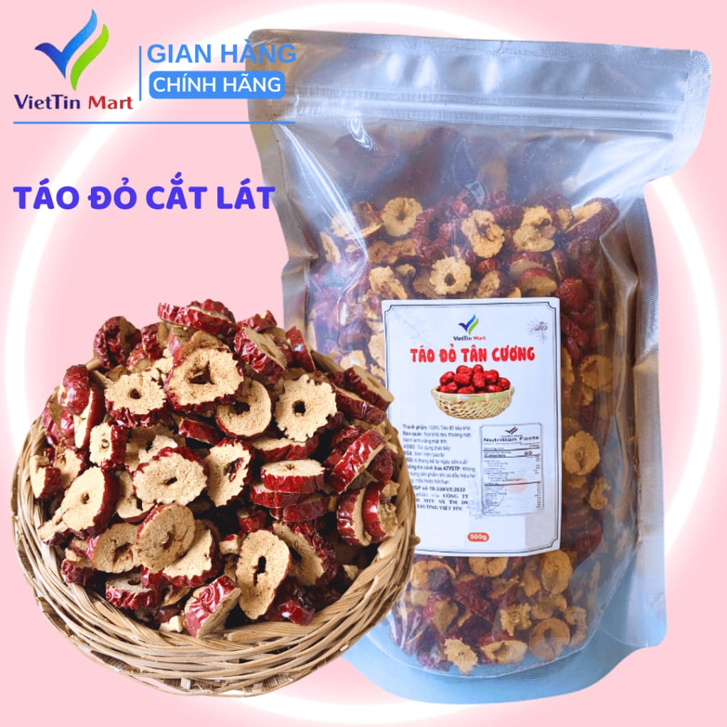 Táo Đỏ Cắt Lát Viettin Mart 500G